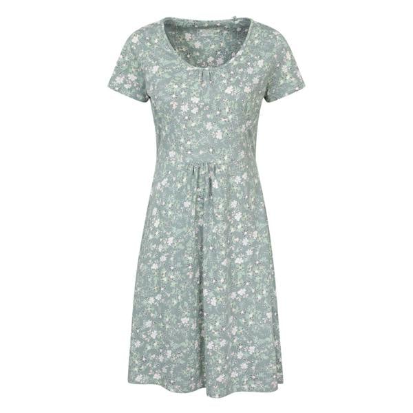 Mountain Warehouse Womens/Ladies Essentials Lora Floral Skater Dress - Pale Green - 