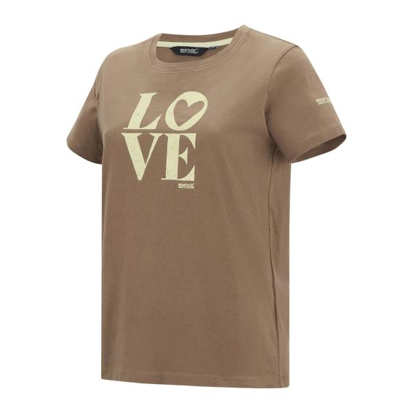 Regatta Womens/Ladies Filandra VX Love T-Shirt - Mocha - 