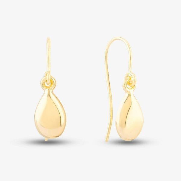 T. H. Baker 9ct Yellow Gold Teardrop Dropper Earrings GE2217