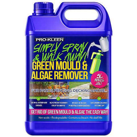 ProKleen Pro-Kleen Patio Cleaner Simply Spray and Walk Away Green Mould and Algae Killer for Patios, Fencing and Decking 5 Litre