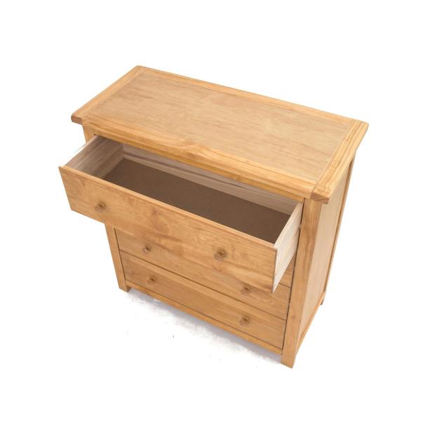 Cabinet Bits Lugo 4 Drawer Chest of Drawers Wood Knob