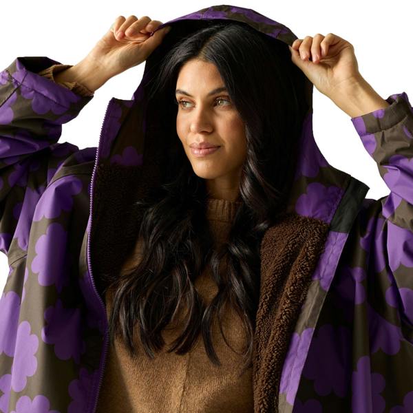 Regatta Womens/Ladies Orla Kiely Sun Daisy Changing Robe - Purple - 