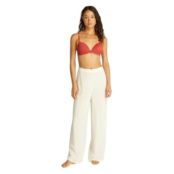 Calvin Klein Womens/Ladies Demi Lace Trim Push Up Bra - Terracotta - 