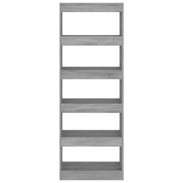 Berkfield Book Cabinet/Room Divider Concrete Grey 60x30x166 cm Engineered Wood
