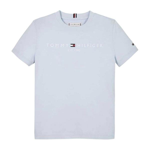 Tommy Hilfiger Childrens/Kids Logo Cotton T-Shirt - Breezy Blue - 