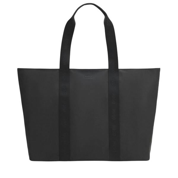 Hugo Polyester Tote Bag - Black - 