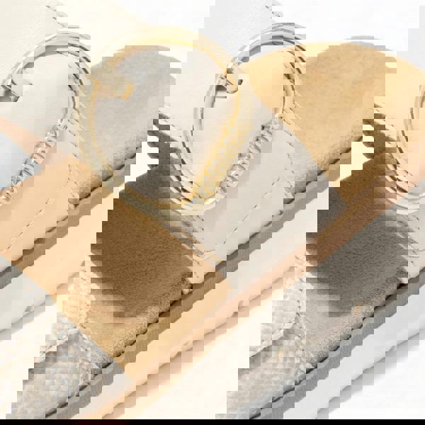 Remonte Remonte D2K57 Womens Cross Strap Sandals White/Gold