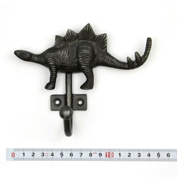 Antique Cast Iron Stegasaurus Single Coat Hook
