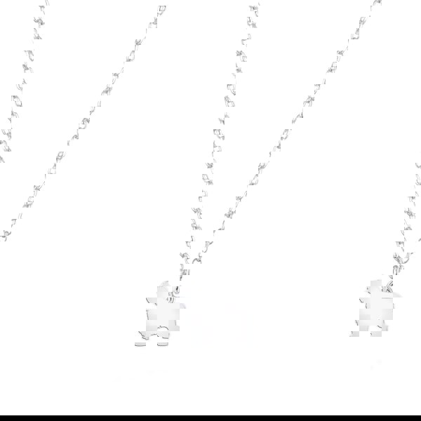 Polish Lowland Sheepdog Silhouette Silver Necklace - Personalised - MYLEE London