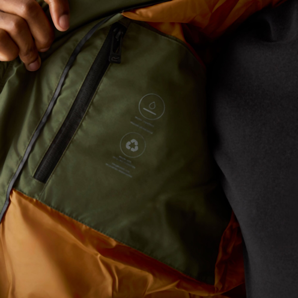 Regatta Mens Leeshaw Padded Jacket - Olive Night/Pumpkin Spice