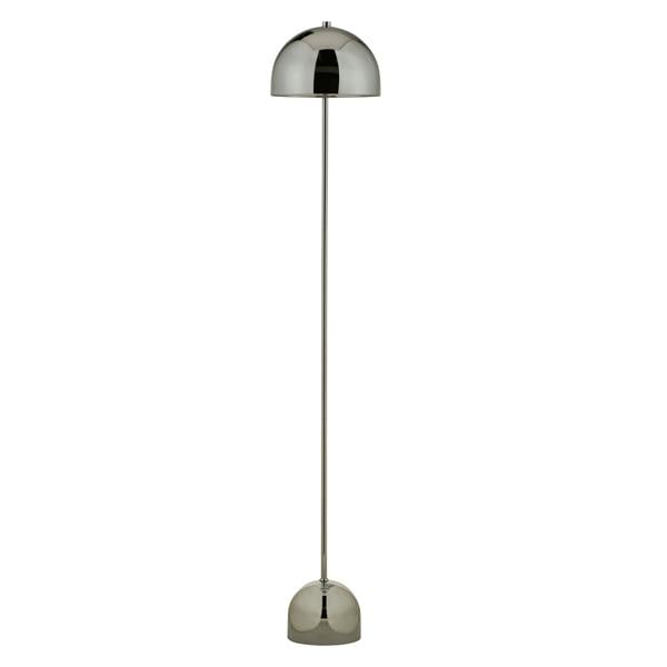 Lighting Collection Portable LED Mushroom Floor Lamp Chrome
