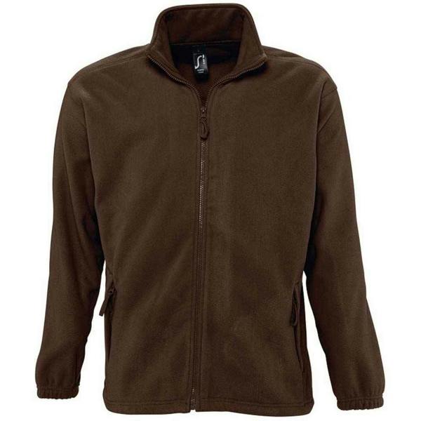 SOLS Unisex Adult North Fleece Jacket - Dark Chocolate