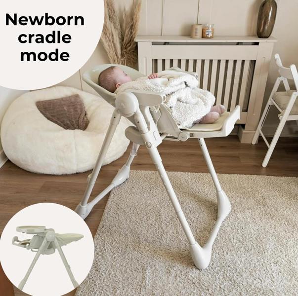 My Babiie MBHC9 Luxe Highchair from Birth - Oatmeal