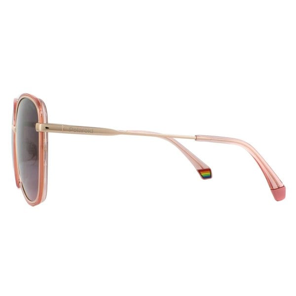 Polaroid Sunglasses PLD 6117/G/S S45 JR Pink Gold Burgundy Gradient Polarized