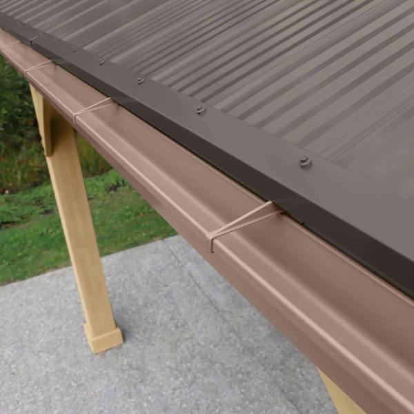 Rain Gutter Kit for 12 x 24 Meridian Gazebo 3.7m x 7.4m Wooden Gazebo yardistrydirect.co.uk 4