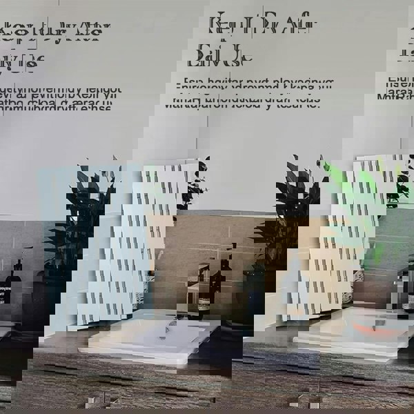 MANTRARAJ Bamboo Bathroom Bath Mat 60x35cm Non-Slip Feet Ideal for Indoor & Outdoor Use Bathroom Duckboard