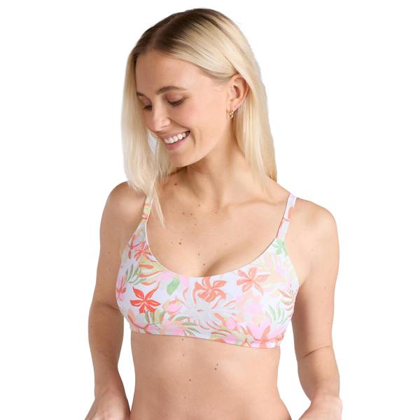 Animal Womens/Ladies Skye Bralette Bikini Top - Off White - 