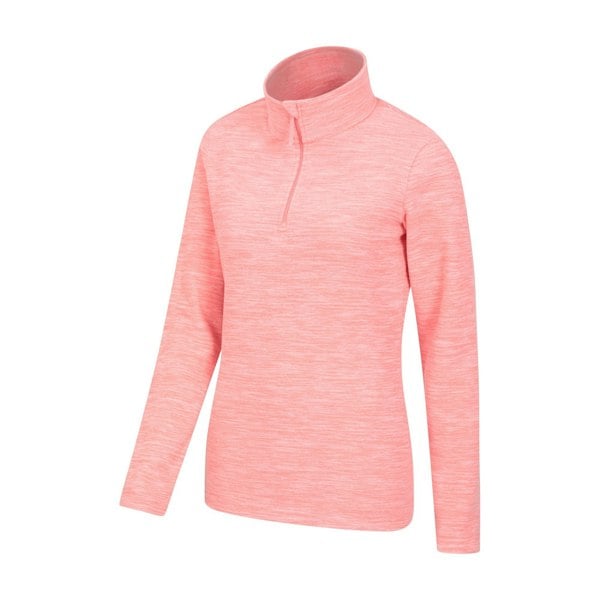 Mountain Warehouse Womens/Ladies Snowdon Melange Fleece Top - Coral