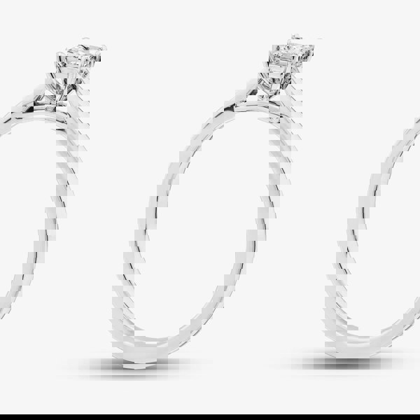 1888 Collection 9ct White Gold 0.33ct Princess Cut Diamond Solitaire Ring PPP01-9W-0.33-H-SI2