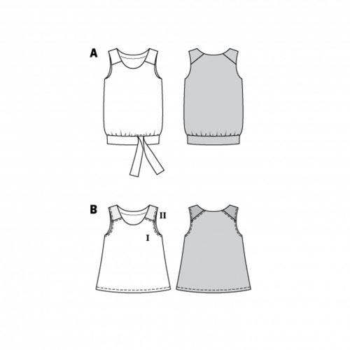 Burda Sewing Pattern 6201 Tops For Women, Sizes 8-18 - Easy