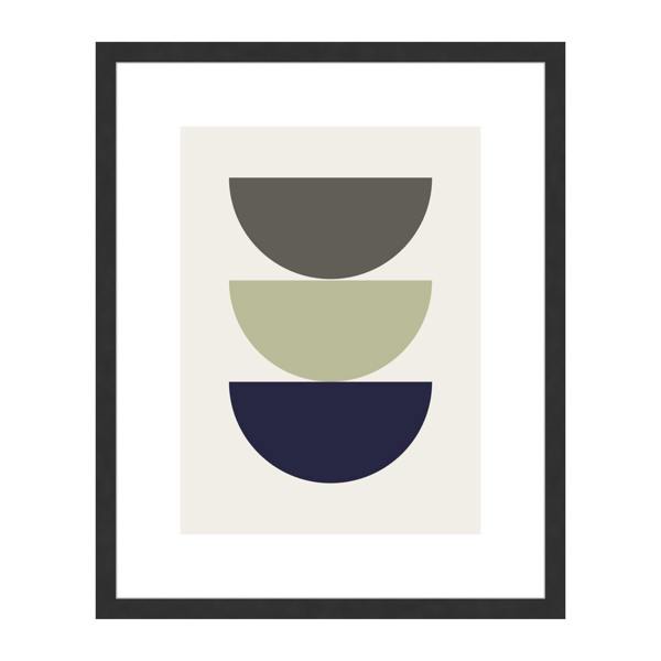 Nielsen accent by nielsen Velino Black Picture Frame with Glass Front and Abstract Poster Print