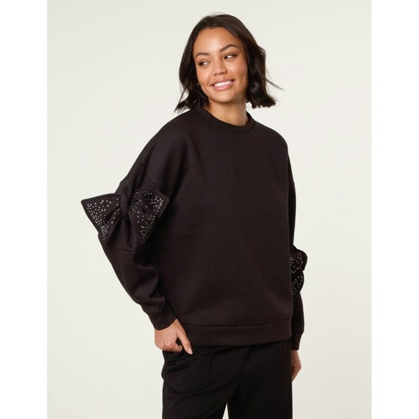 Blue Vanilla Bow Sleeve Sweatshirt