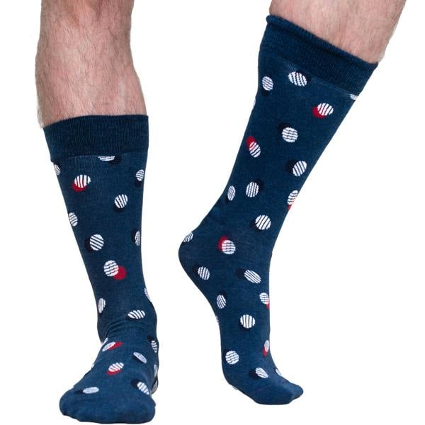 Jemsox 5-Pack Multi Spot & Stripe Organic Cotton Socks