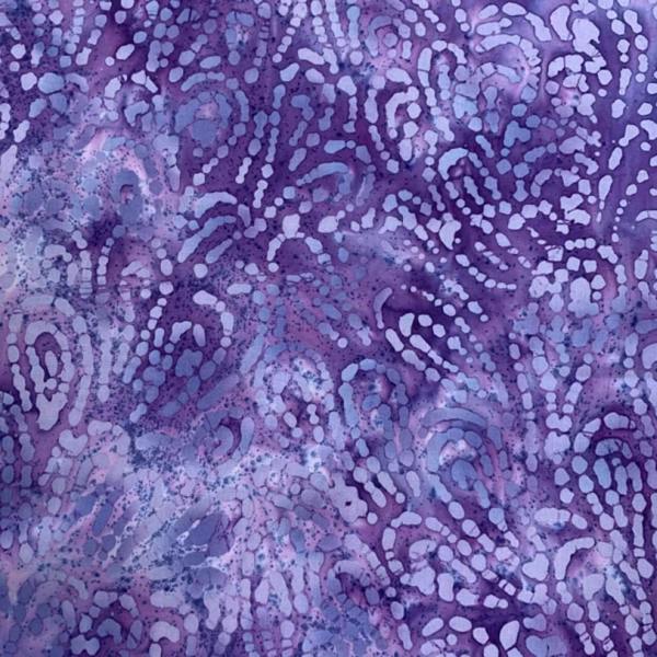 Minerva Cotton Batik Dressmaking & Quilting Fabric per metre, 110cm / 43" Wide - Purple