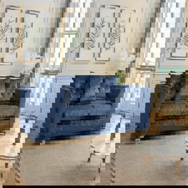 Furnishings For Less Victoria Plush Velvet 2 Seater Sofa