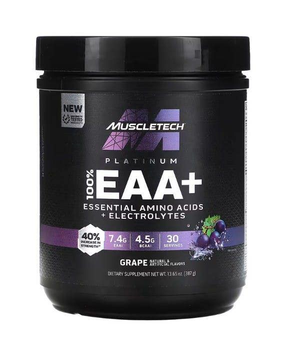 MuscleTech Platinum 100% EAA+, Grape - 387g