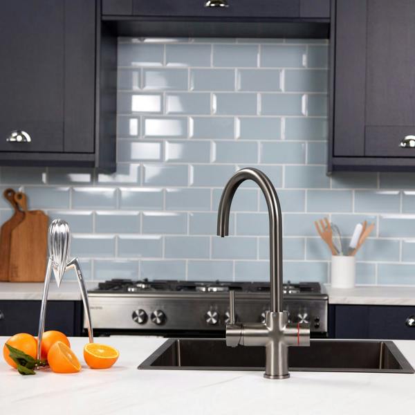 Impromta 3 in 1 Biometric Swan Neck Boiling Water Tap | Gun Metal Finish