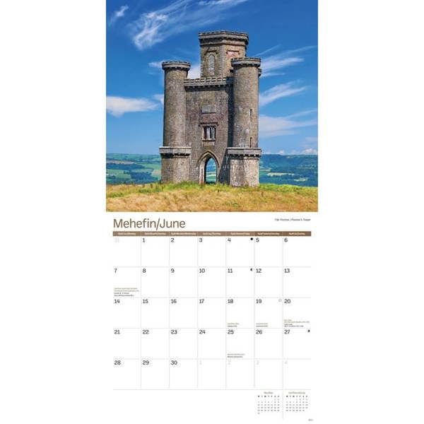 Wales Calendar 2027, Wall Calendars, Month To View, Travel, Gift
