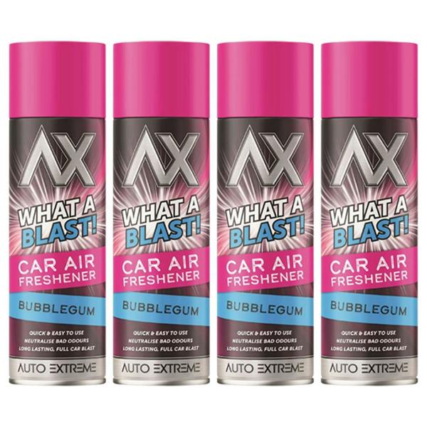 Auto Extreme 4X - What A Blast! Bubblegum Car Air Freshener Spray 500ml
