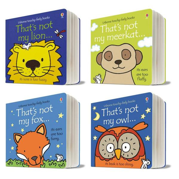That's Not My Animals 4 Books Collection Set (That's Not My Lion; That's Not My Meerkat; That's Not My Owl; That's Not my Fox).