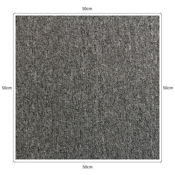 20 x Carpet Tiles 5m2 - Anthracite