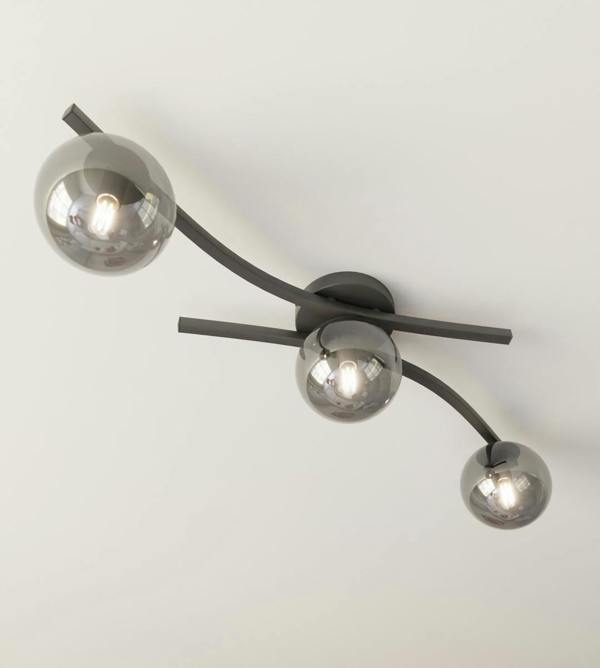 Emibig OPUS Ceiling lamp 3 x E14 Black with Graphite Shade