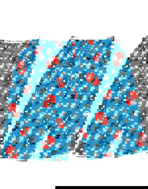 Marvel Boys Blue Spiderman Short Sleeve Short Leg Pyjama Set