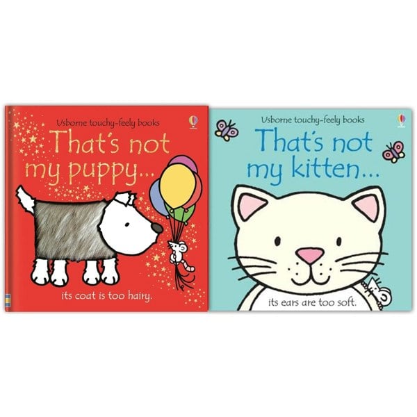 Usborne Thats Not My Puppy and Kitten Toddlers 2 Books Collection Set Pack Fiona Watt