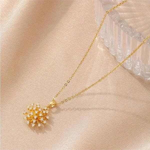Elk & Bloom 14K Gold Drop Earth Stone Pendant Necklace