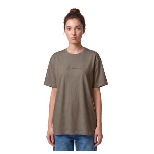By Lanvin Signature Logo Brown T-Shirt
