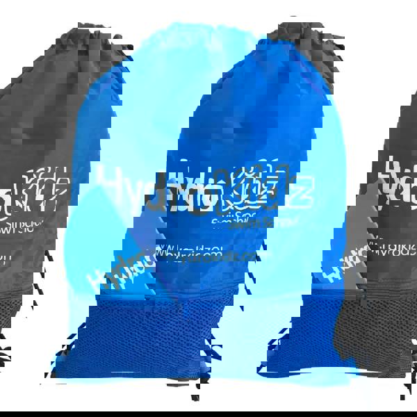 HydroKidz swim school backpack with logo in four bright colours