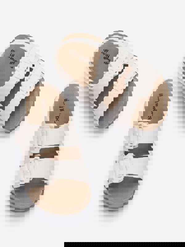 Mini Melissa Girls Cozy Sandals in White