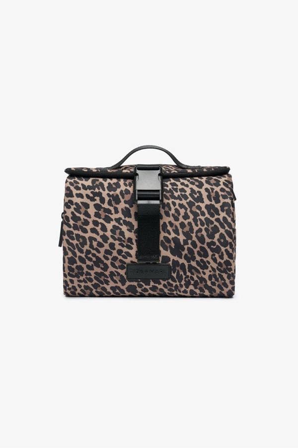 Tiba + Marl T+M Travel Roll Up Hanging Organiser Leopard Print