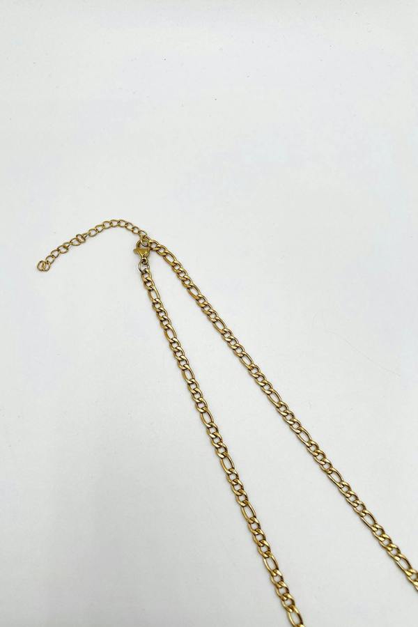 SVNX Figaro Chain Necklace in Gold