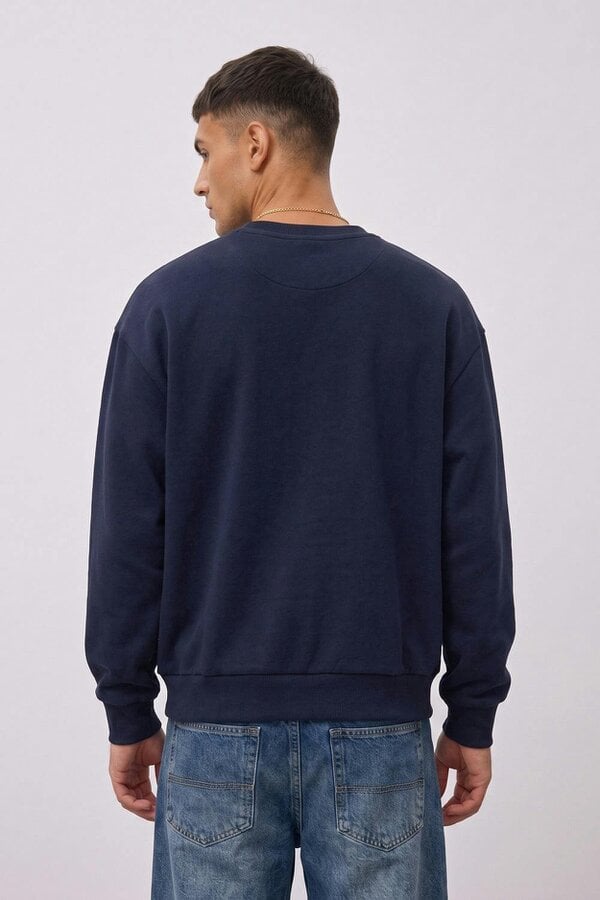 London Attitude Doberman Graphic Relaxed Oversized Fit Sweatshirt