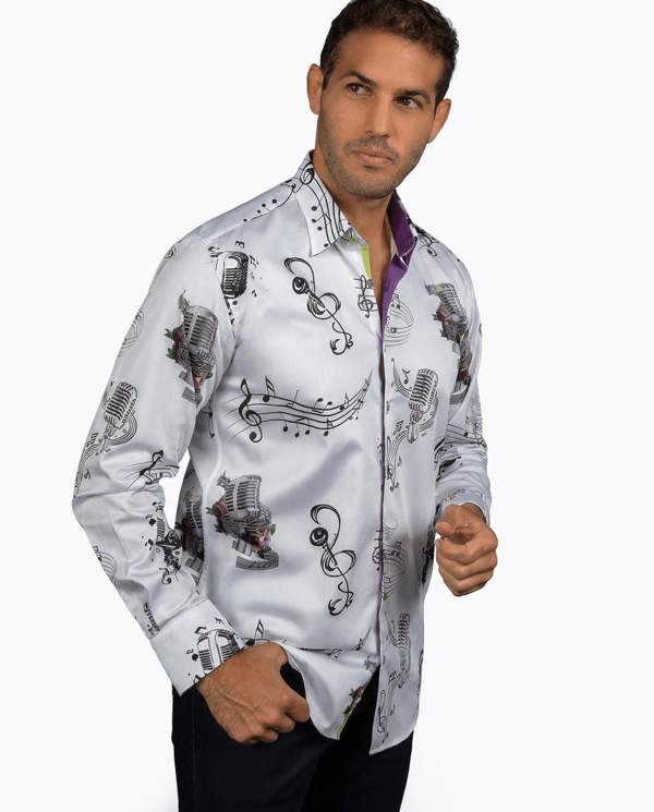 LEAD SINGER PRINT SHIRT - Claudio Lugli Shirts