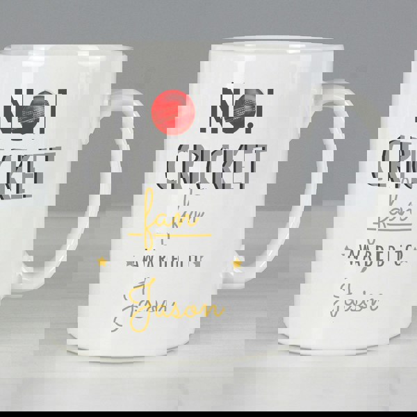 Personalised Memento Company Personalised No.1 Cricket Fan Mug