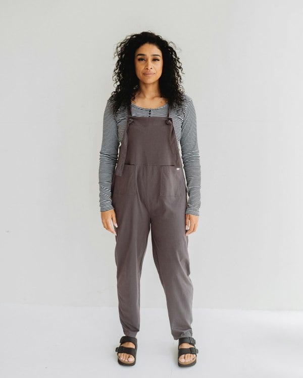 Lila Charcoal Dungarees- image 1
