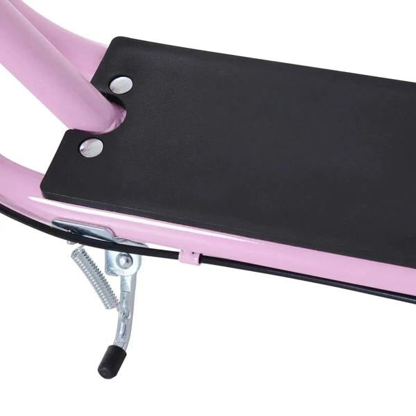 Pink kids stunt scooter black foot deck with kickstand and rear wheel