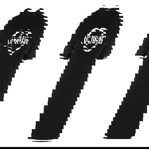 Love Moschino Bold Heart Logo Black T-Shirt - Nova Clothing